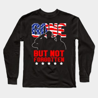 Memorial Day Veteran Day Tribute To Fallen Soldiers Long Sleeve T-Shirt